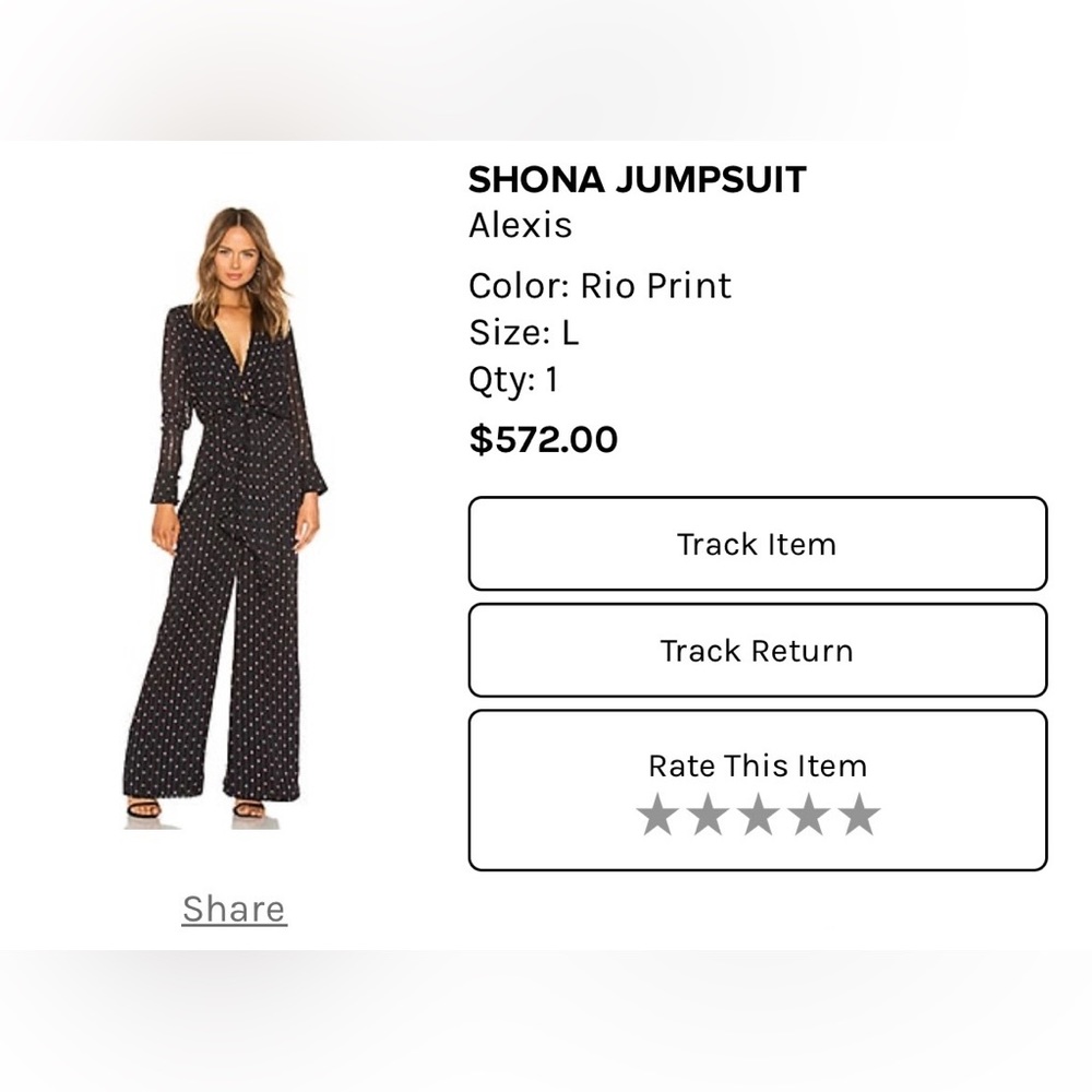 ALEXIS X REVOLVE SHONA JUMPSUIT